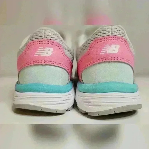 NWOT New Balance Abzorb Gray Pink Teal Sneakers Size 5 - Picture 3 of 7